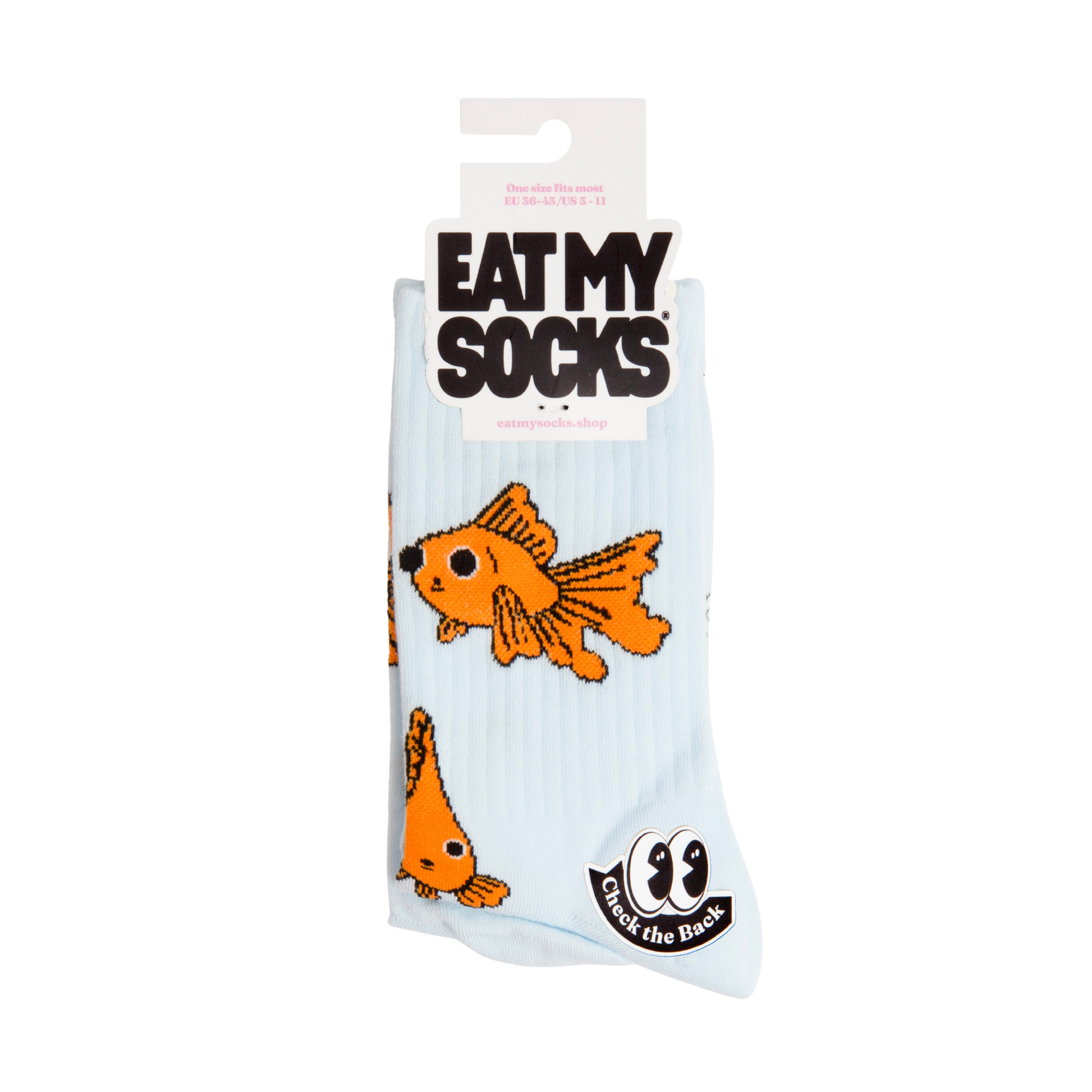 Eat My Socks Crew Socks Goldfish