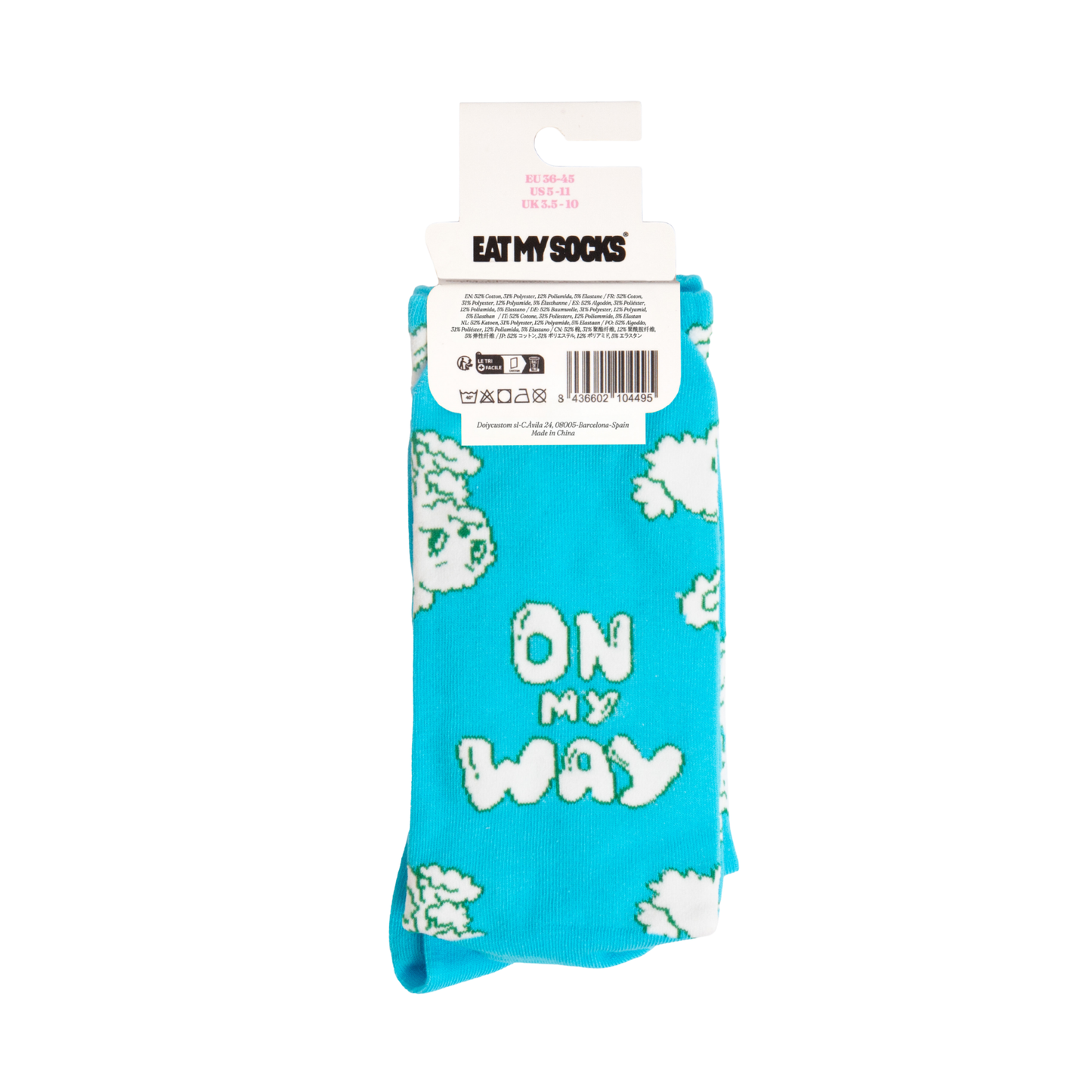 Eat My Socks Crew Socks Late Bunny