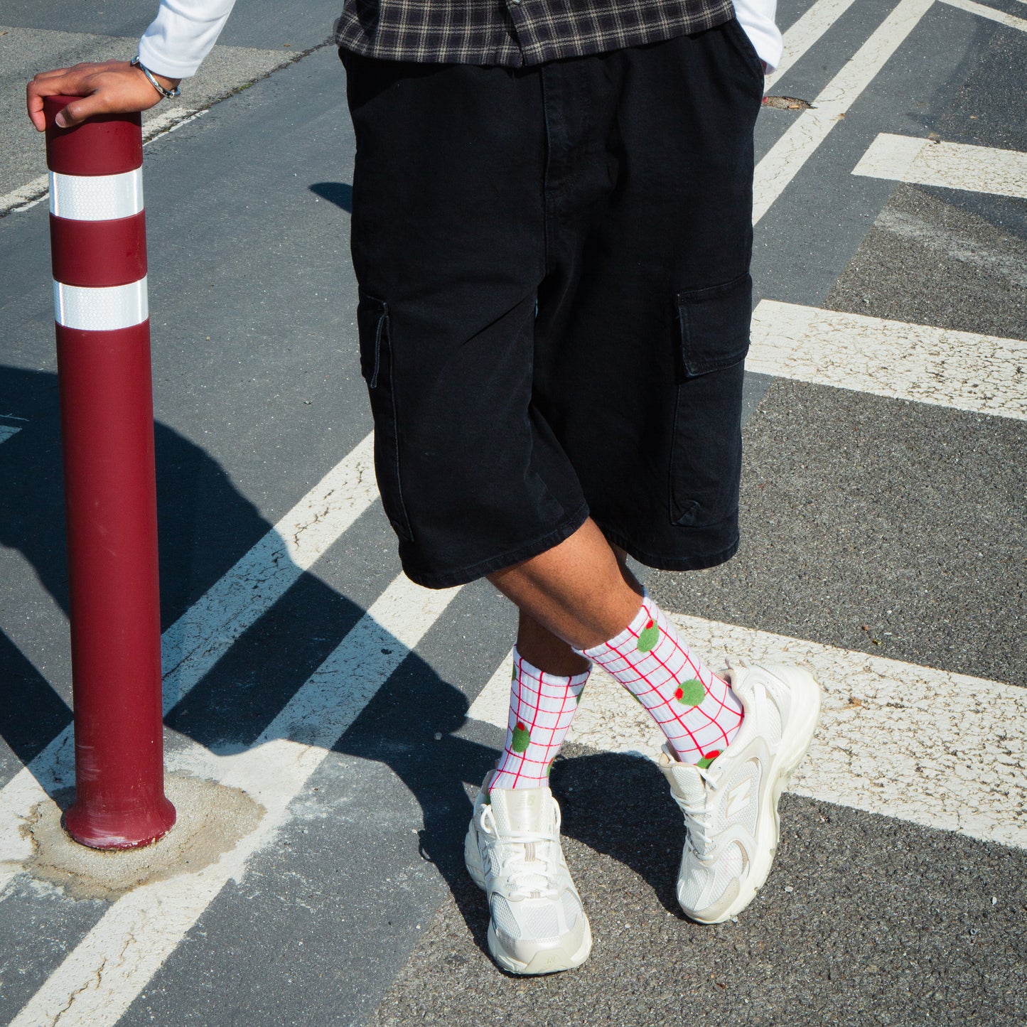 Eat My Socks Crew Socks Olive