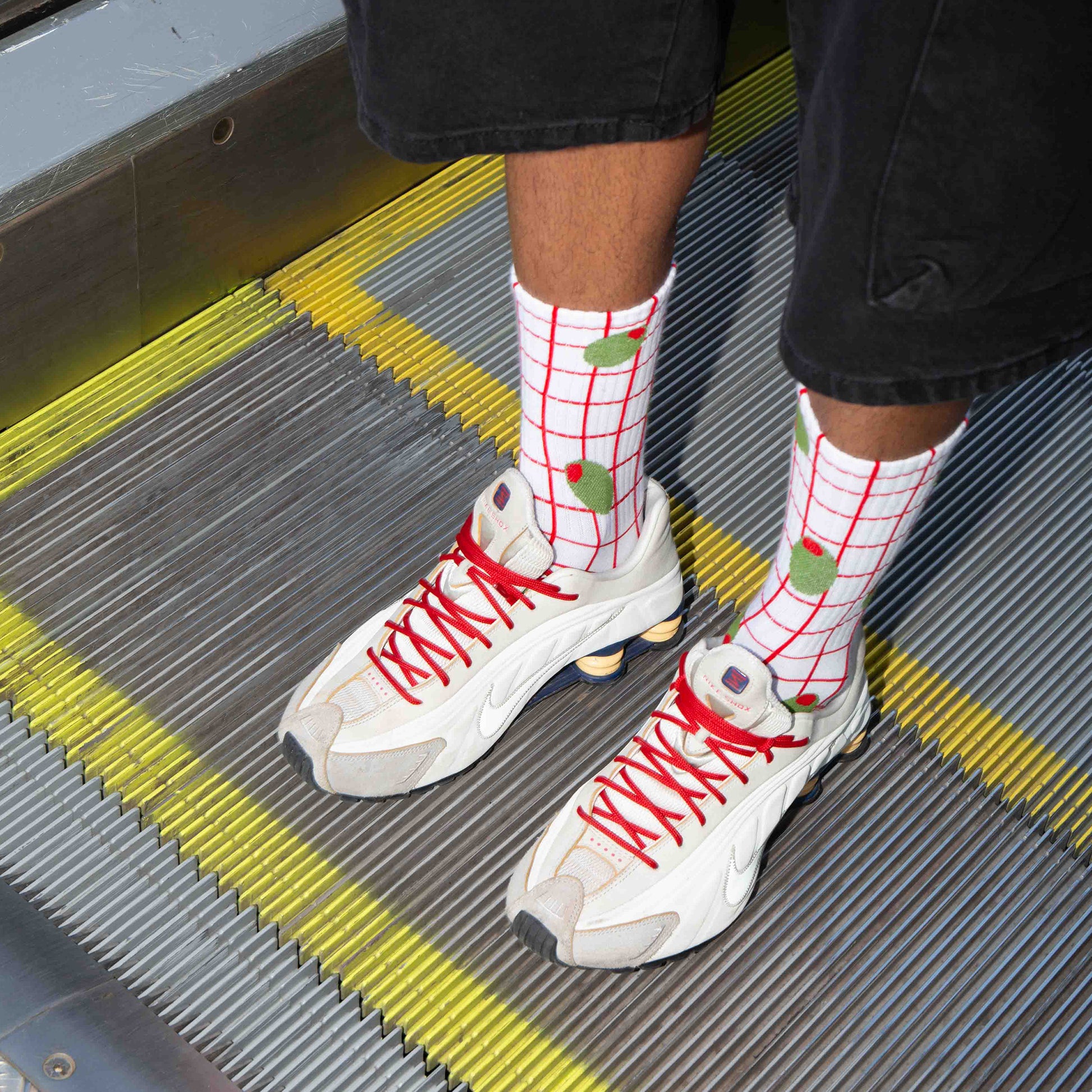 Eat My Socks Crew Socks Olive