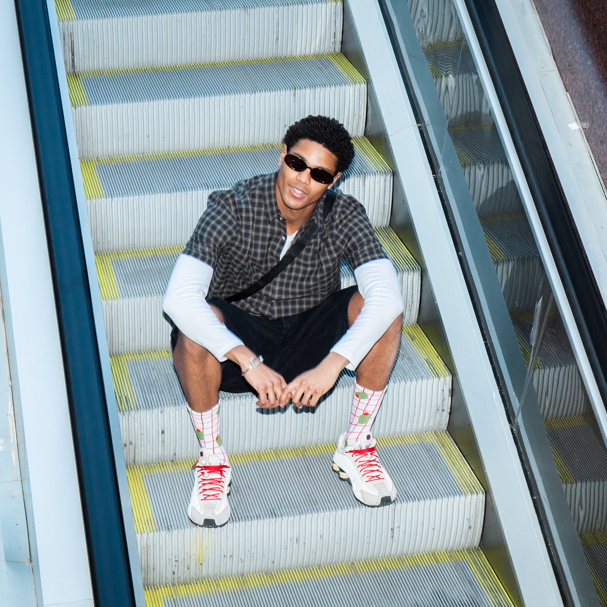 Eat My Socks Crew Socks Olive