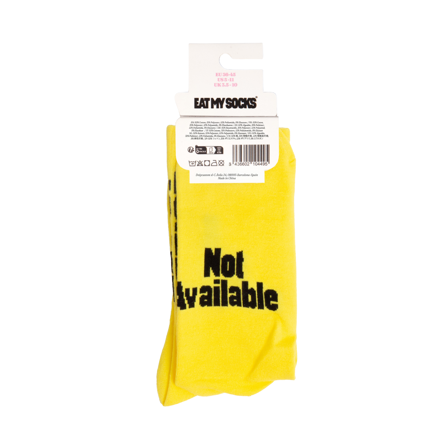 Eat My Socks Crew Socks Out of Office