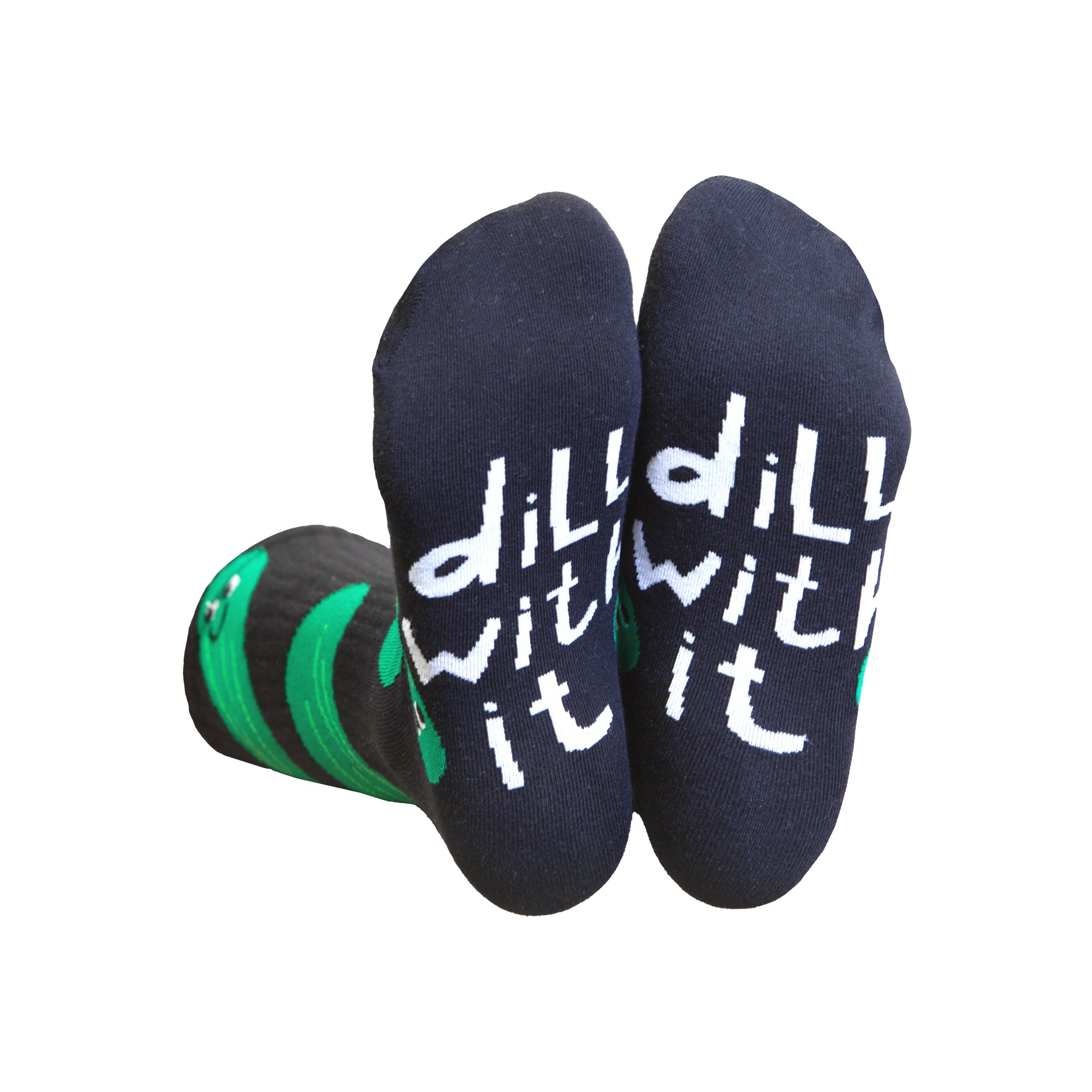 Eat My Socks Crew Socks Pickles