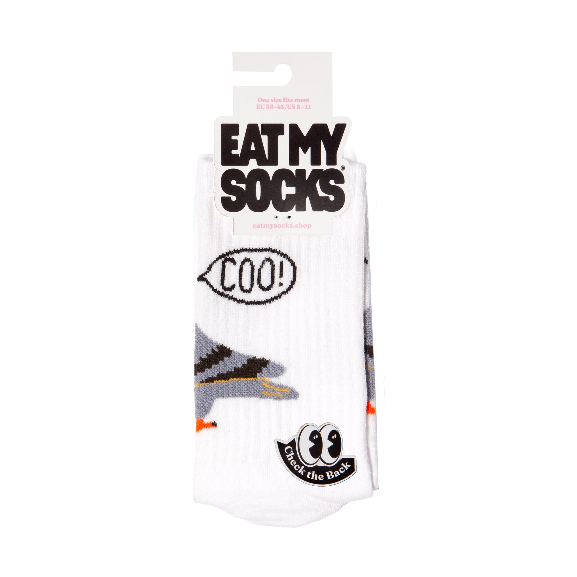 Eat My Socks Crew Socks Pigeon