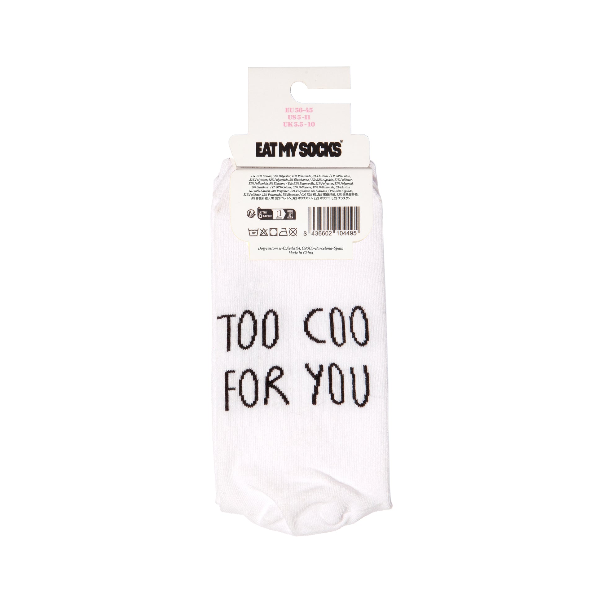 Eat My Socks Crew Socks Pigeon