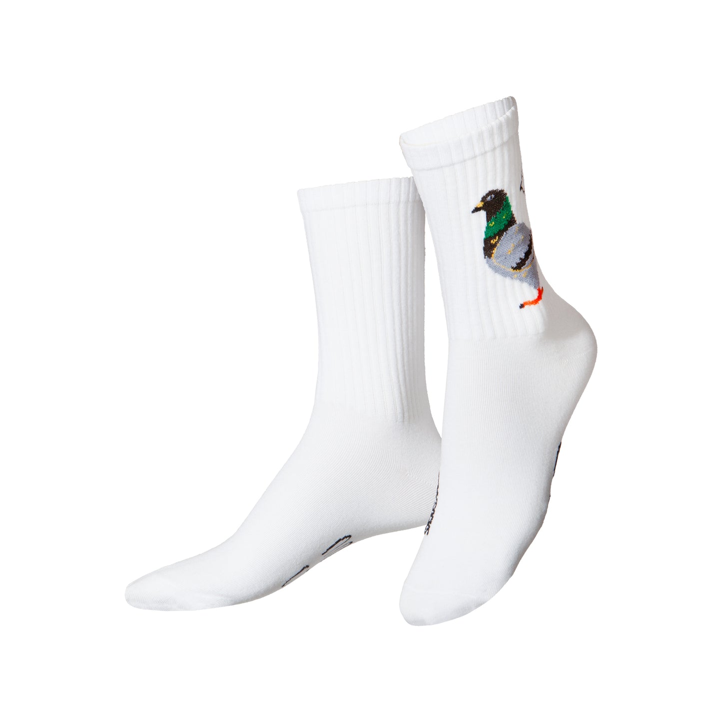 Eat My Socks Crew Socks Pigeon