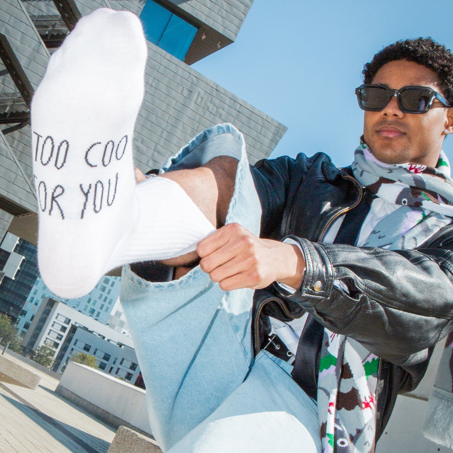 Eat My Socks Crew Socks Pigeon