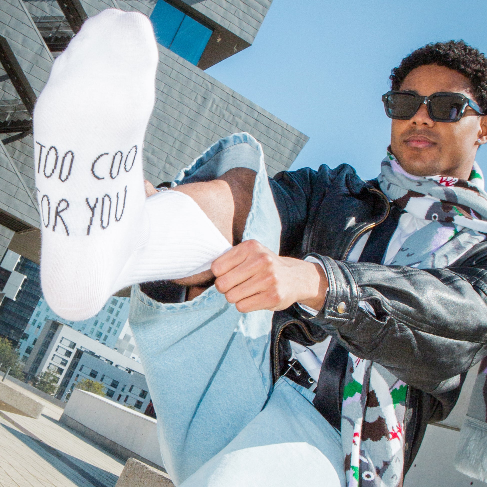 Eat My Socks Crew Socks Pigeon