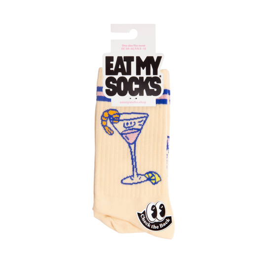 Eat My Socks Crew Socks Shrimp Cocktail