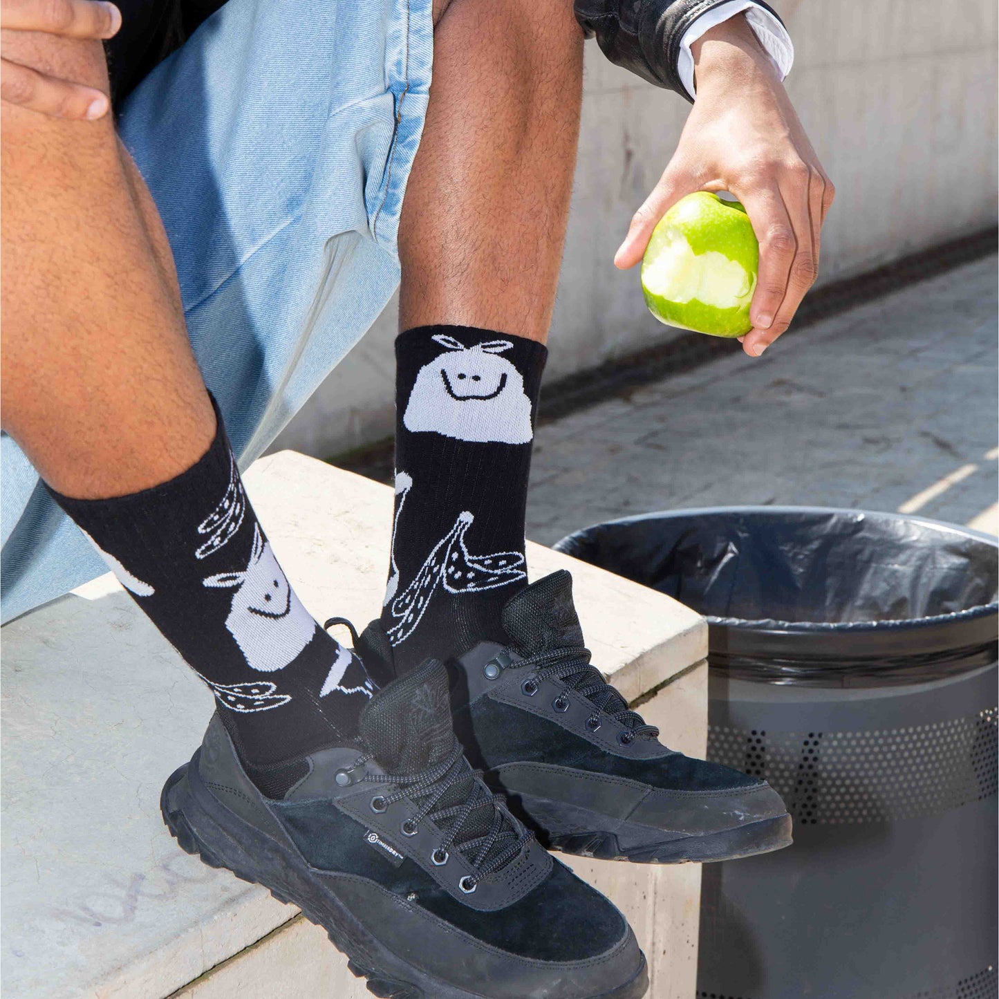 Eat My Socks Crew Socks Trash