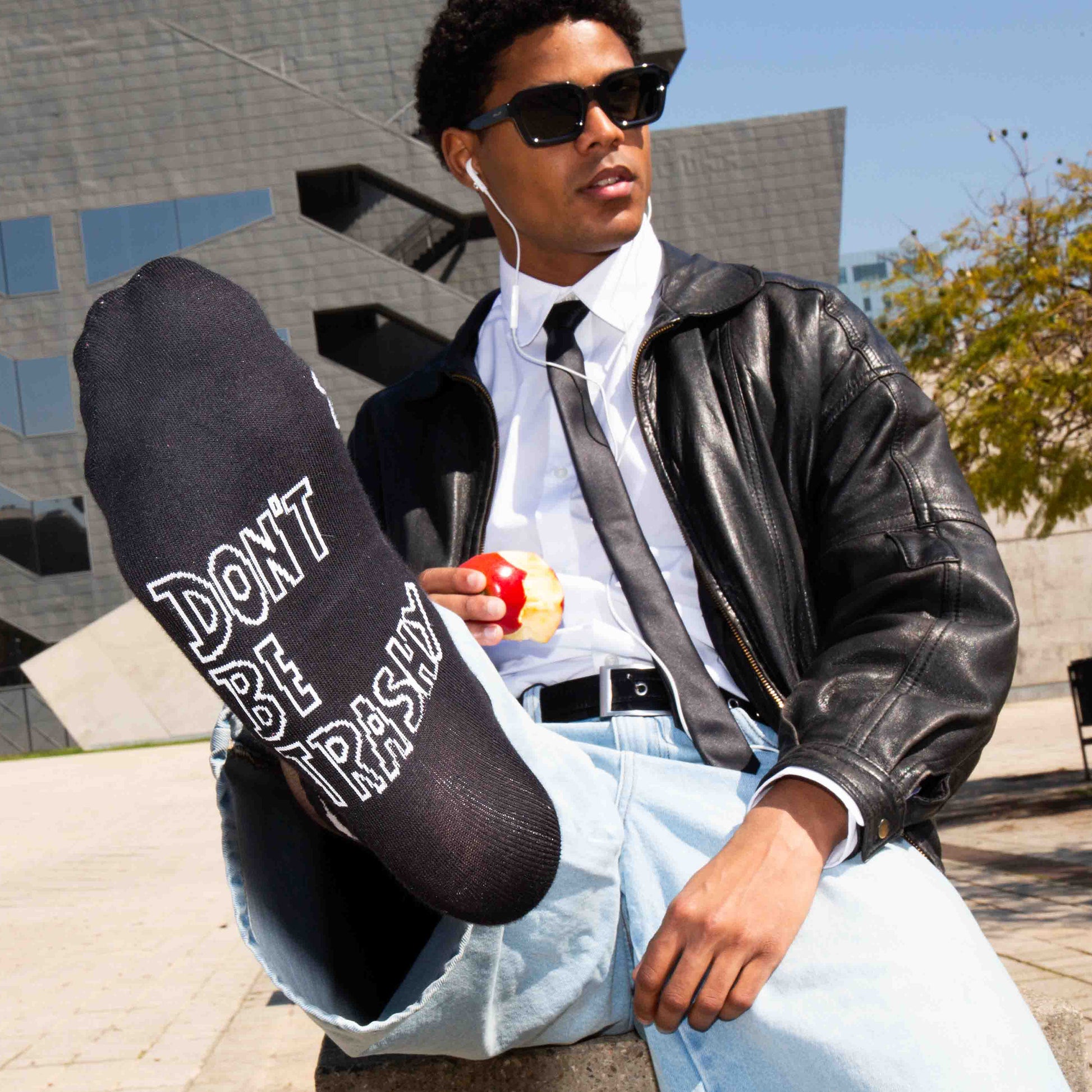 Eat My Socks Crew Socks Trash