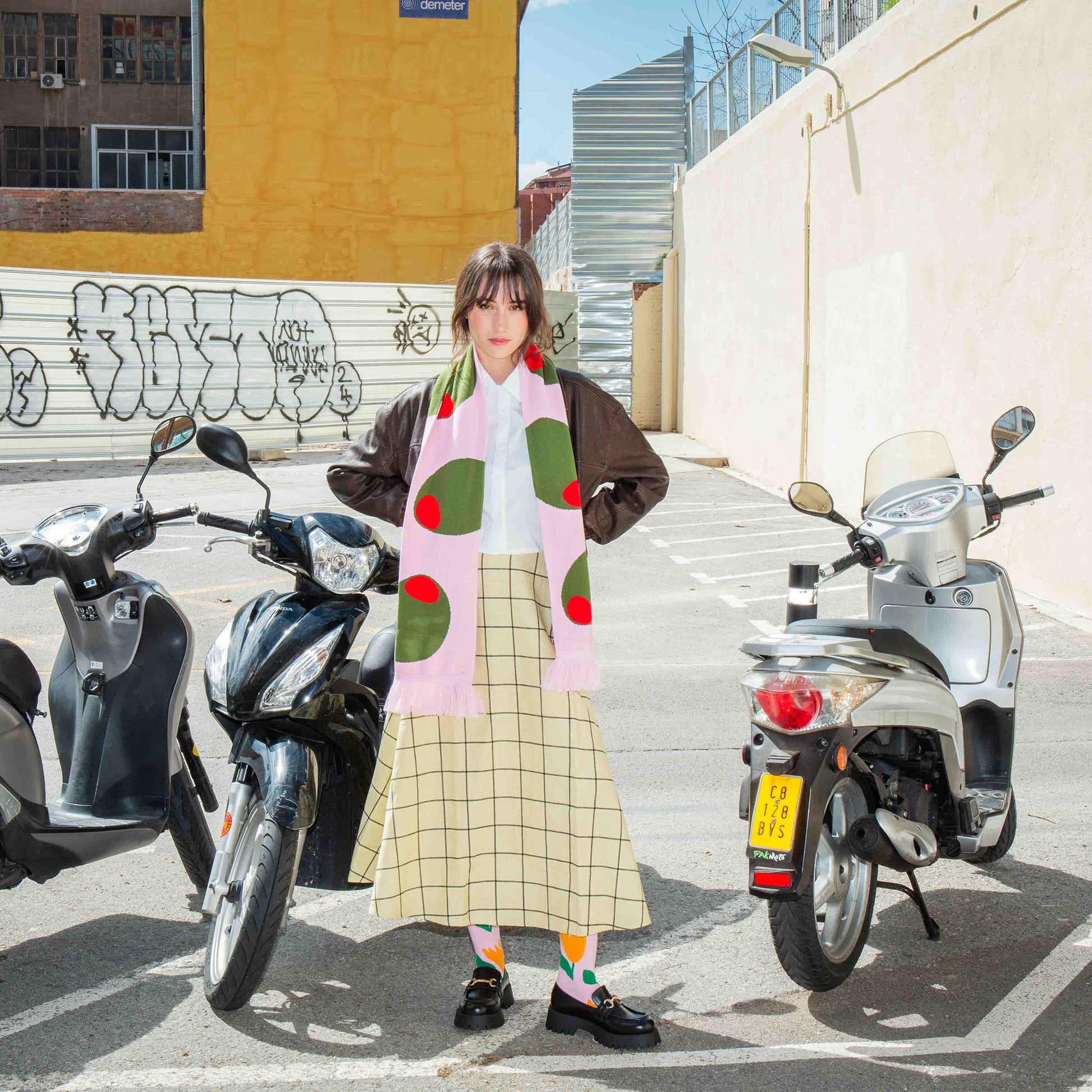 Eat My Socks Scarf Olive