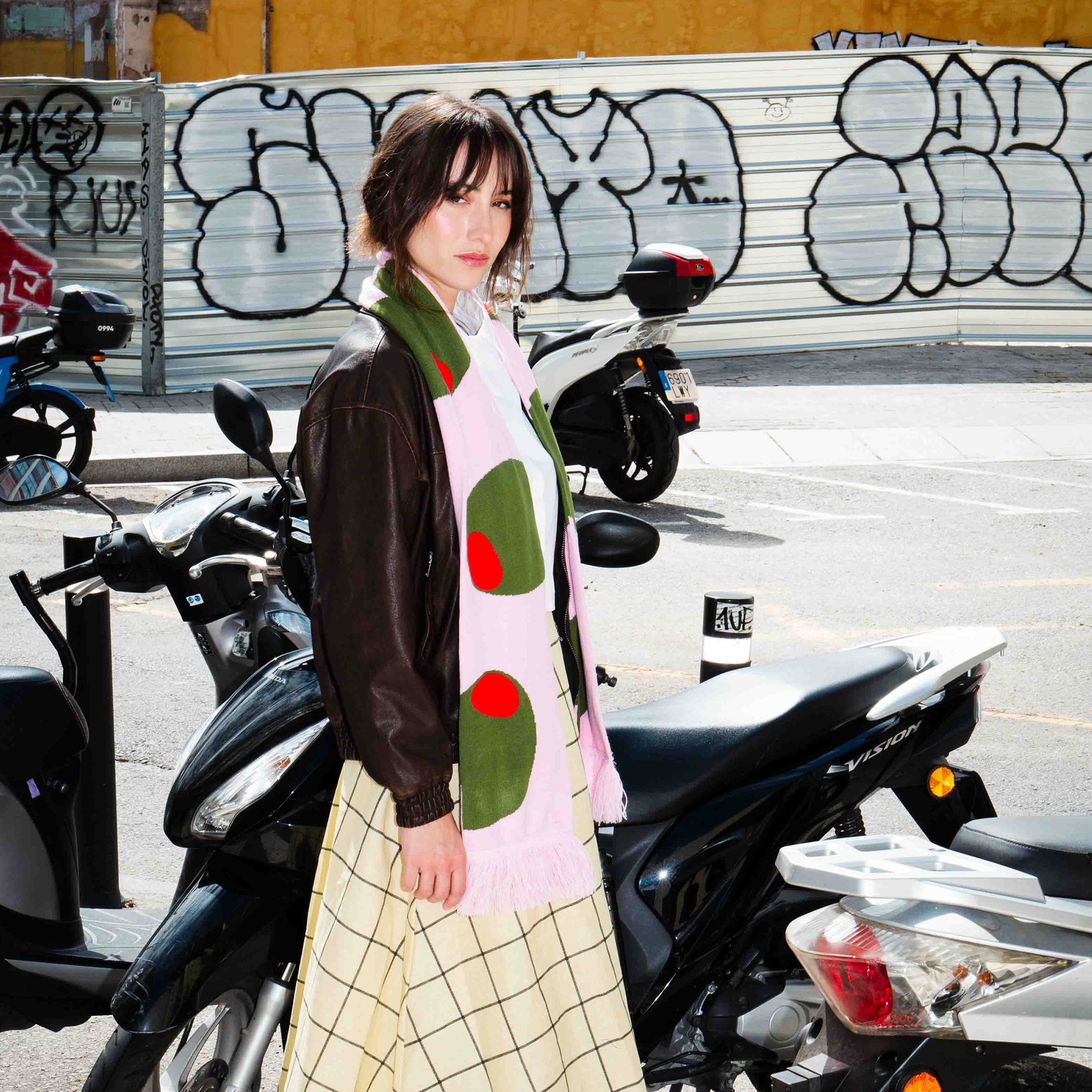 Eat My Socks Scarf Olive