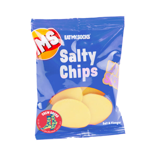 Eat My Socks Socks Salty Chips Blue