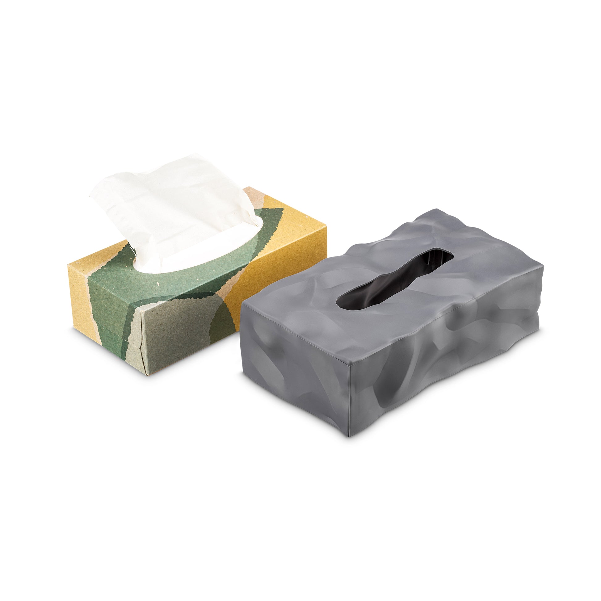 Essey Wipy 2 Grey Tissue Box Cover Tissue Box Cover