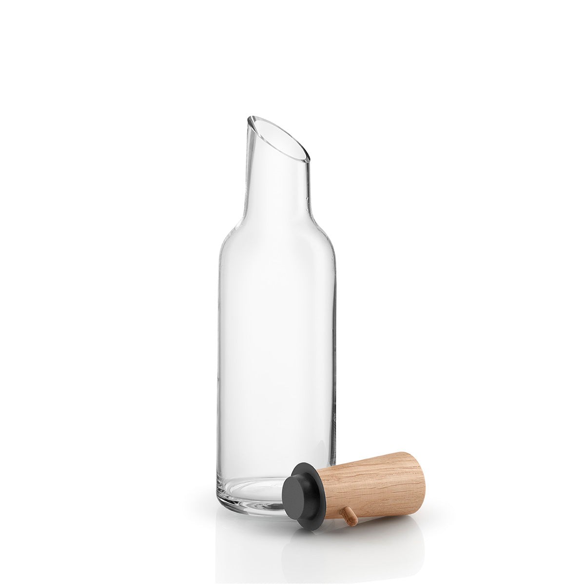 Glass Carafe with Wood Stopper