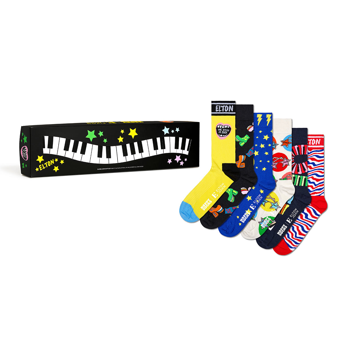 Happy Socks Elton John Gift Set (000854) 6-Pack