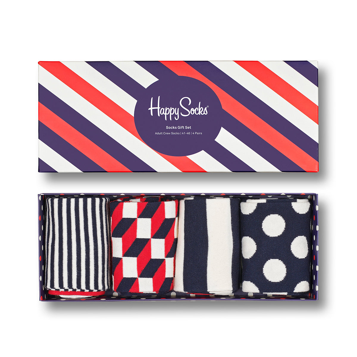 Happy Socks Gift Set Classic Navy (6002) 4-Pack