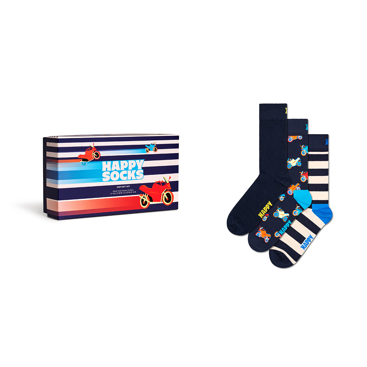 Happy Socks Gift Set Navy (6500) 3-Pack