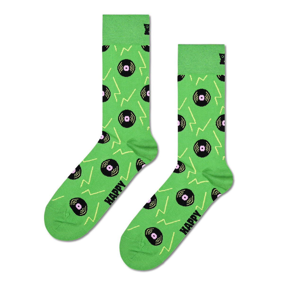 Happy Socks Vinyl Green Sock (7300)