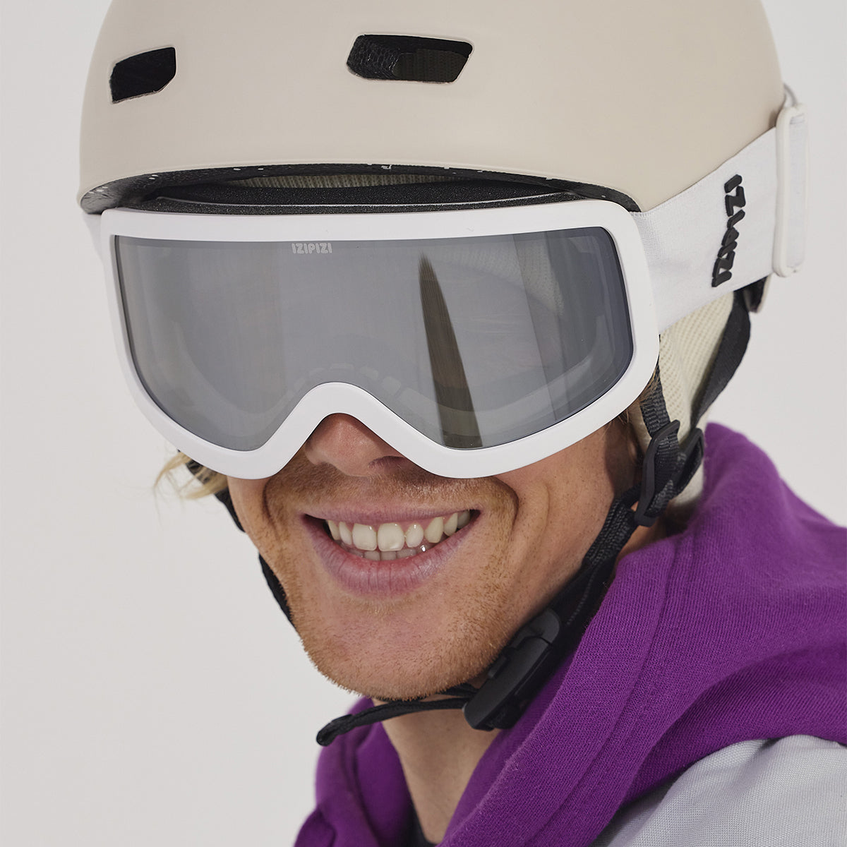 IZIPIZI Sport Snow Adult All Weather White Snow Goggles Snow Goggles