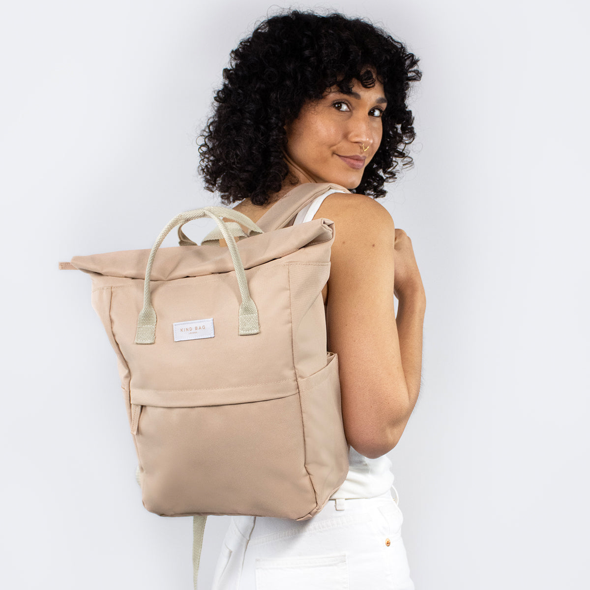 Kind Bag Backpack Medium Beige