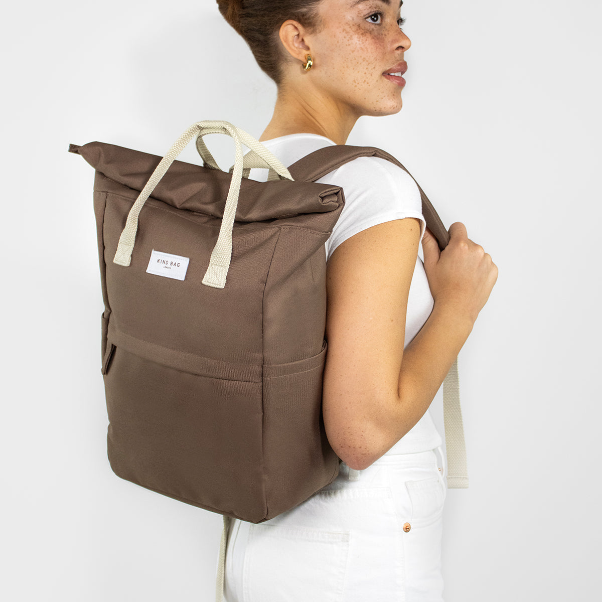 Kind Bag Backpack Medium Coco Brown