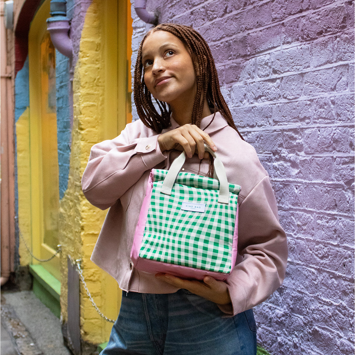 Kind Bag Lunch Bag Distorted Gingham