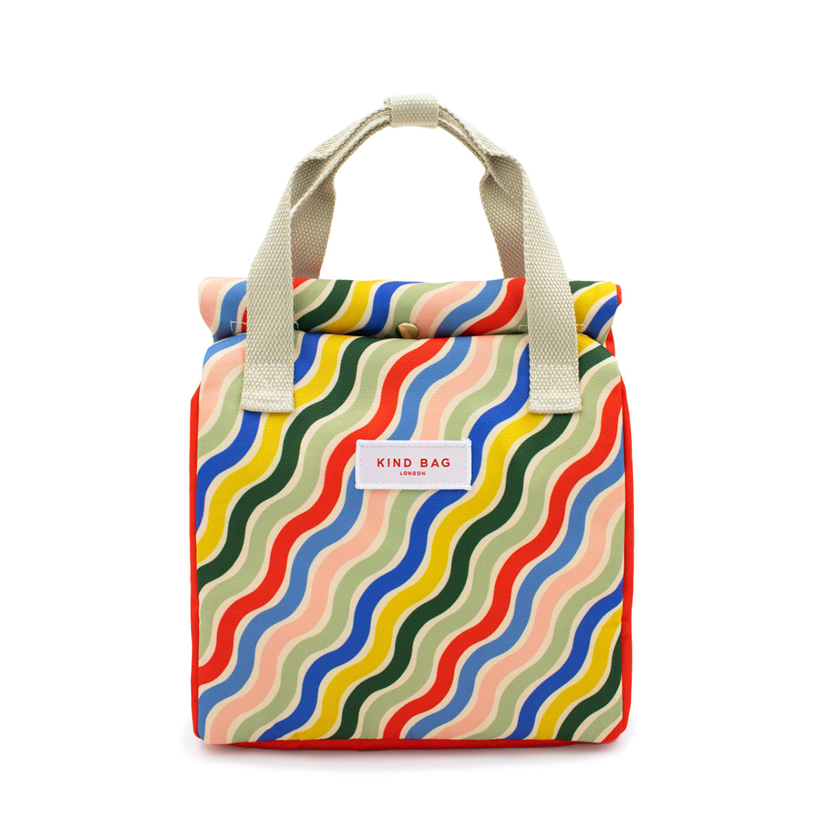 Kind Bag Lunch Bag Rainbow Waves