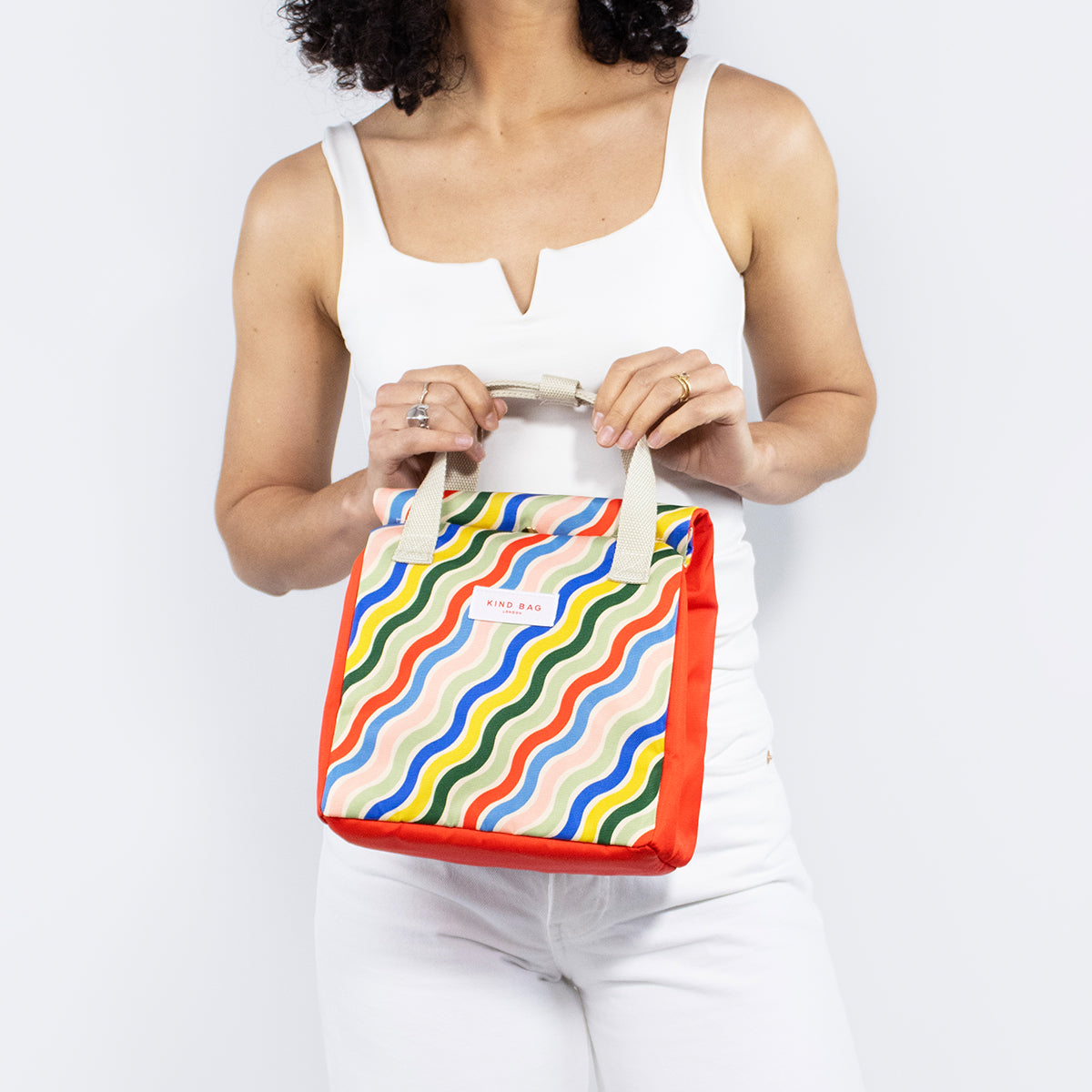 Kind Bag Lunch Bag Rainbow Waves