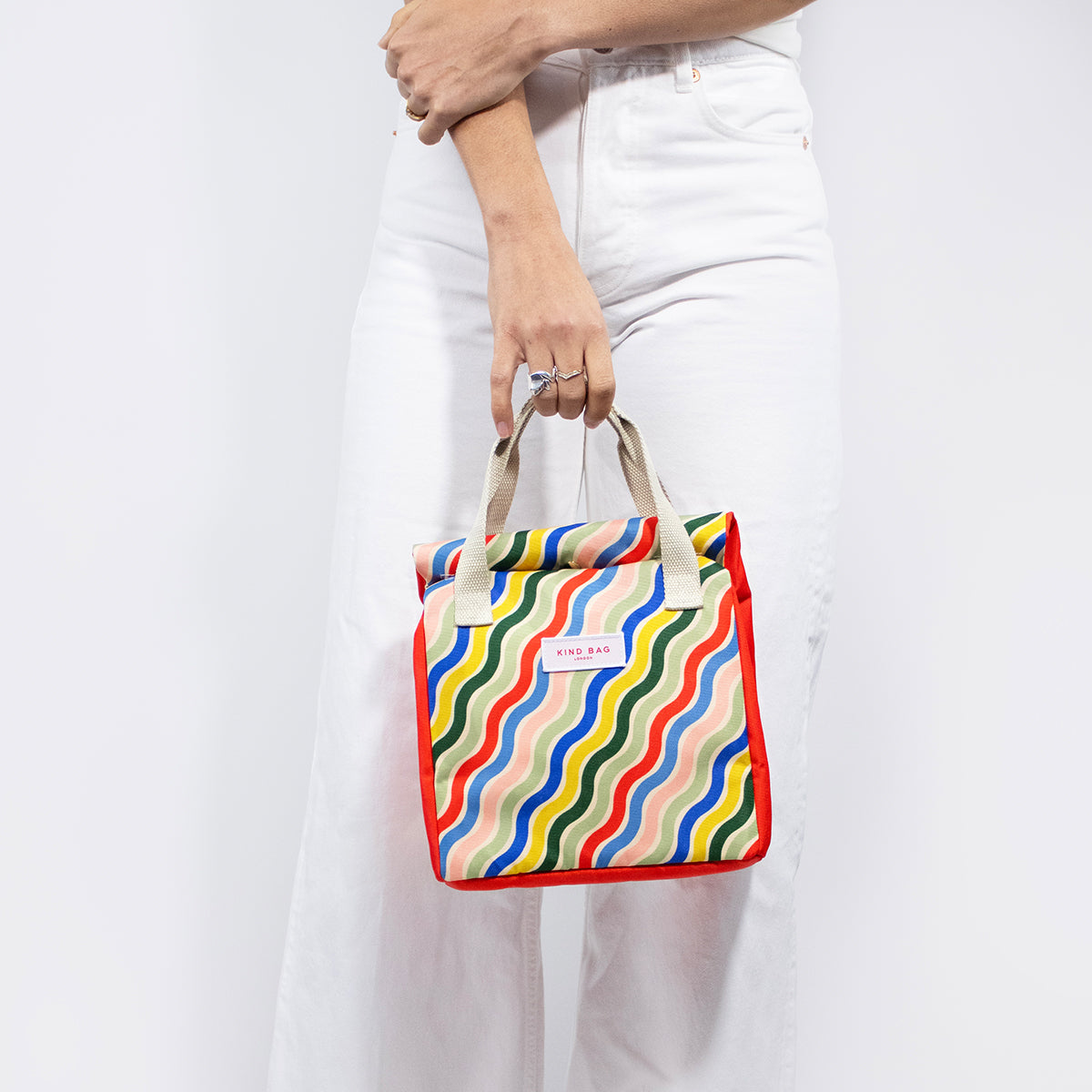 Kind Bag Lunch Bag Rainbow Waves