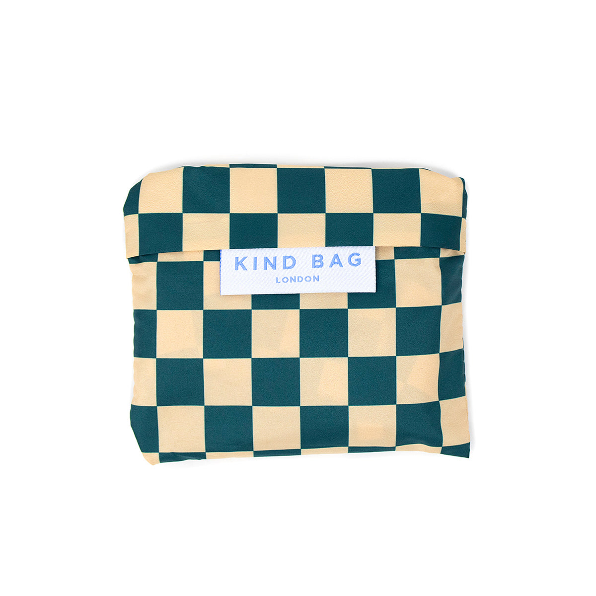 Kind Bag Reusable Bag Medium Checkerboard Teal