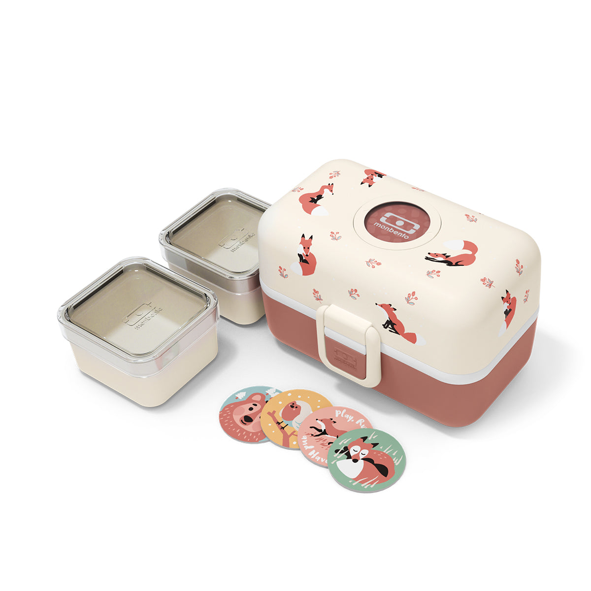 Monbento MB Kids Tresor Graphic Cinnamon Fox Kids Lunch Box Kids Lunch Box