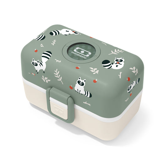 Monbento MB Kids Tresor Graphic Green Raccoon Kids Lunch Box Kids Lunch Box