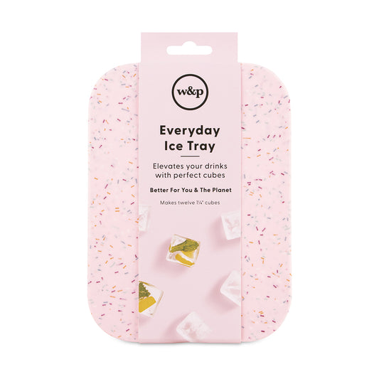 Ice Cube Tray Everyday Speckled Pink