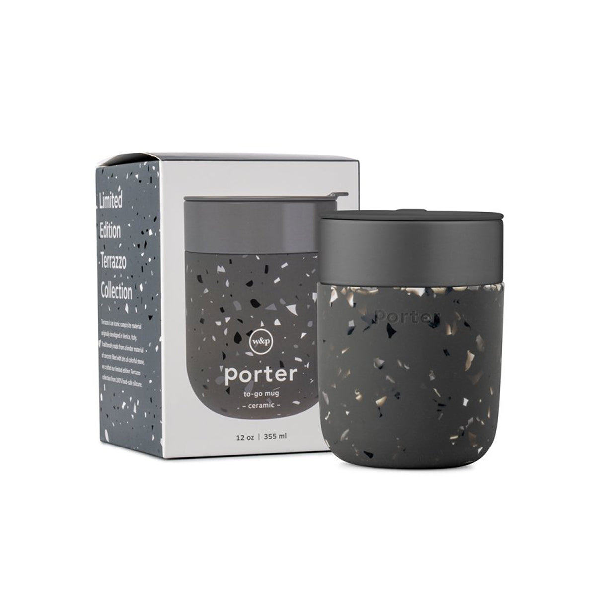 W&P Ceramic Mug Terrazzo 355ml Charcoal