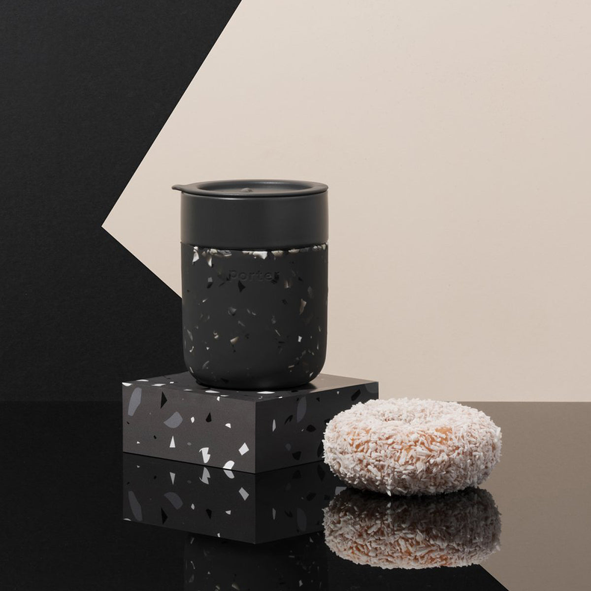 W&P Ceramic Mug Terrazzo 355ml Charcoal