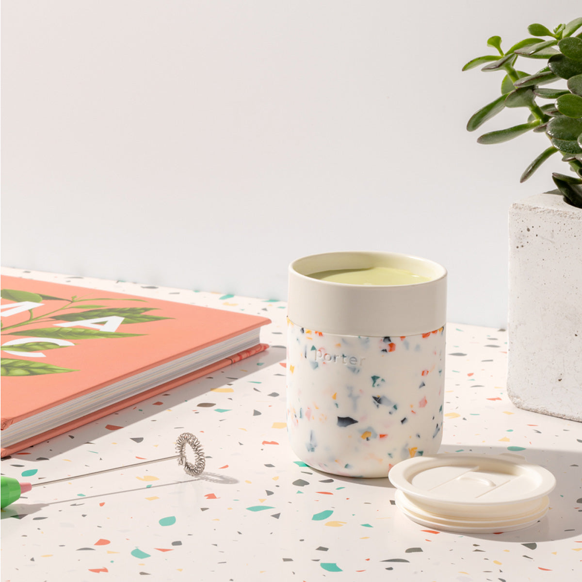 W&P Ceramic Mug Terrazzo 355ml Cream
