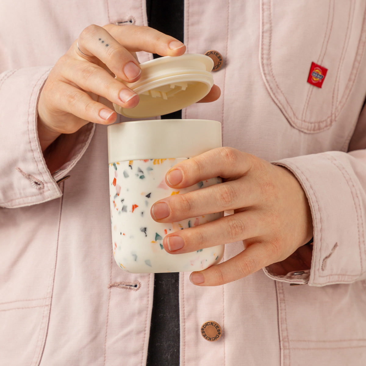 W&P Ceramic Mug Terrazzo 355ml Cream