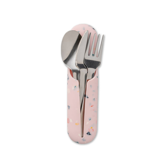 W&P Stainless Steel Utensil Set Terrazzo Blush
