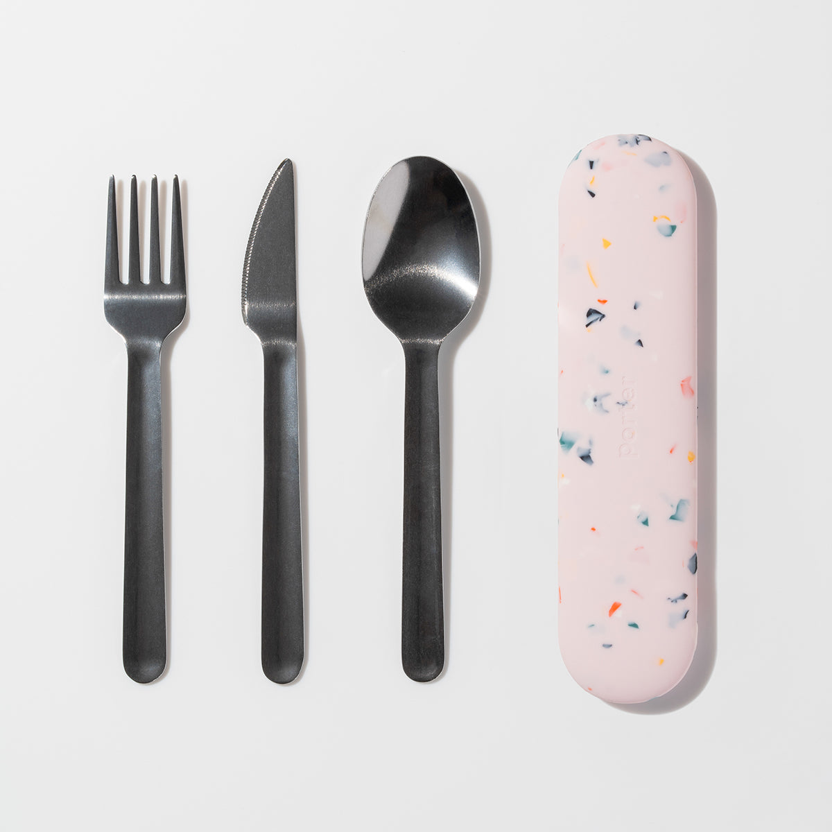 W&P Stainless Steel Utensil Set Terrazzo Blush