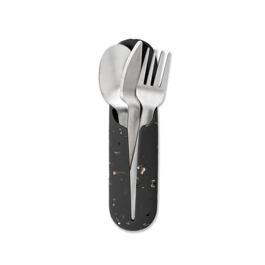 W&P Stainless Steel Utensil Set Terrazzo Charcoal