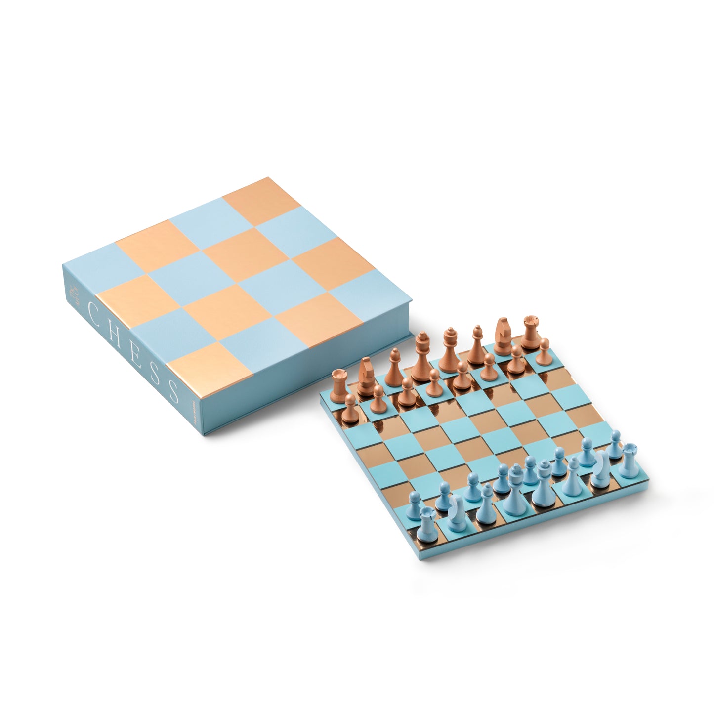Printworks Classic Games Art of Chess Mirror Light Blue Copper