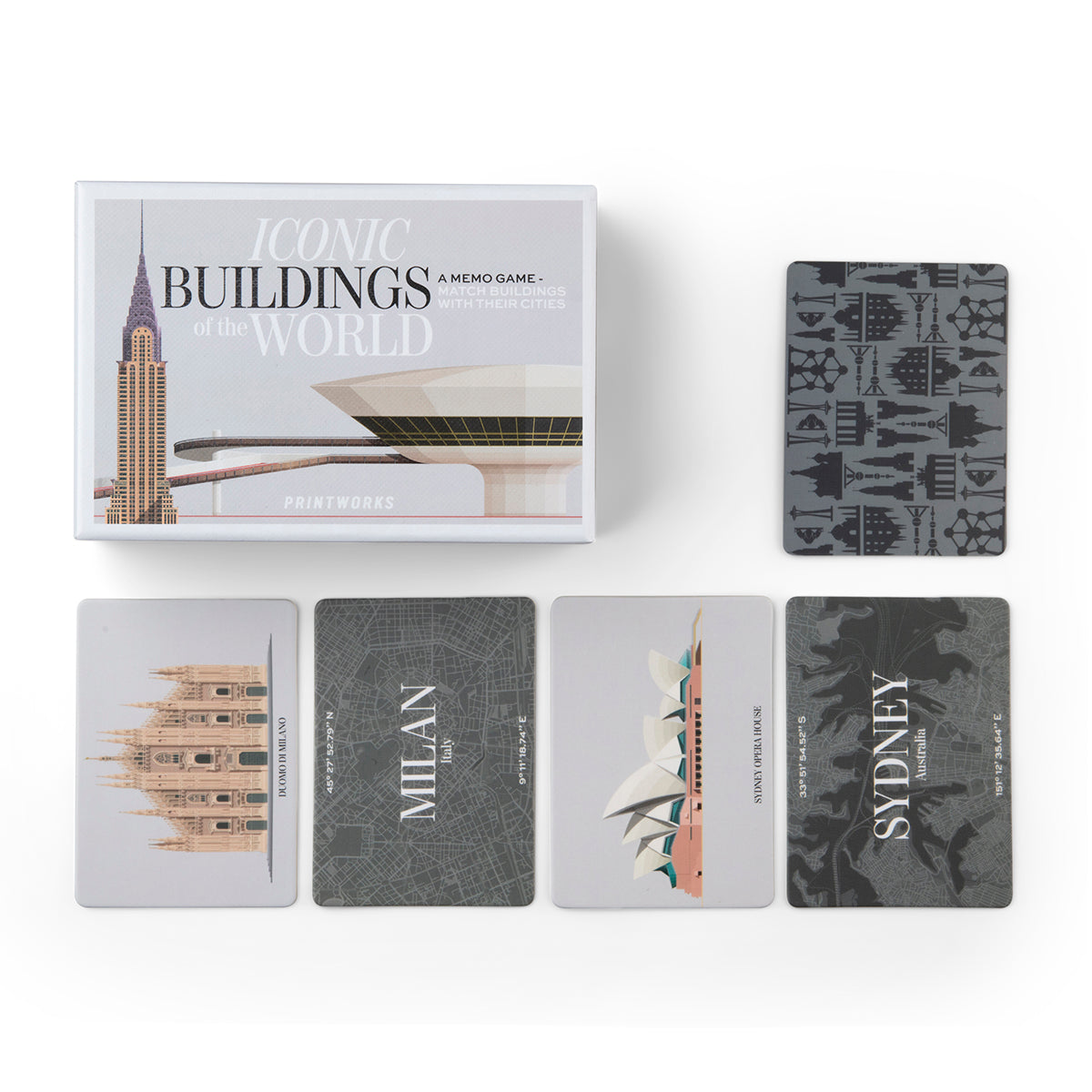 Printworks Card Game Iconic Buildings of the World