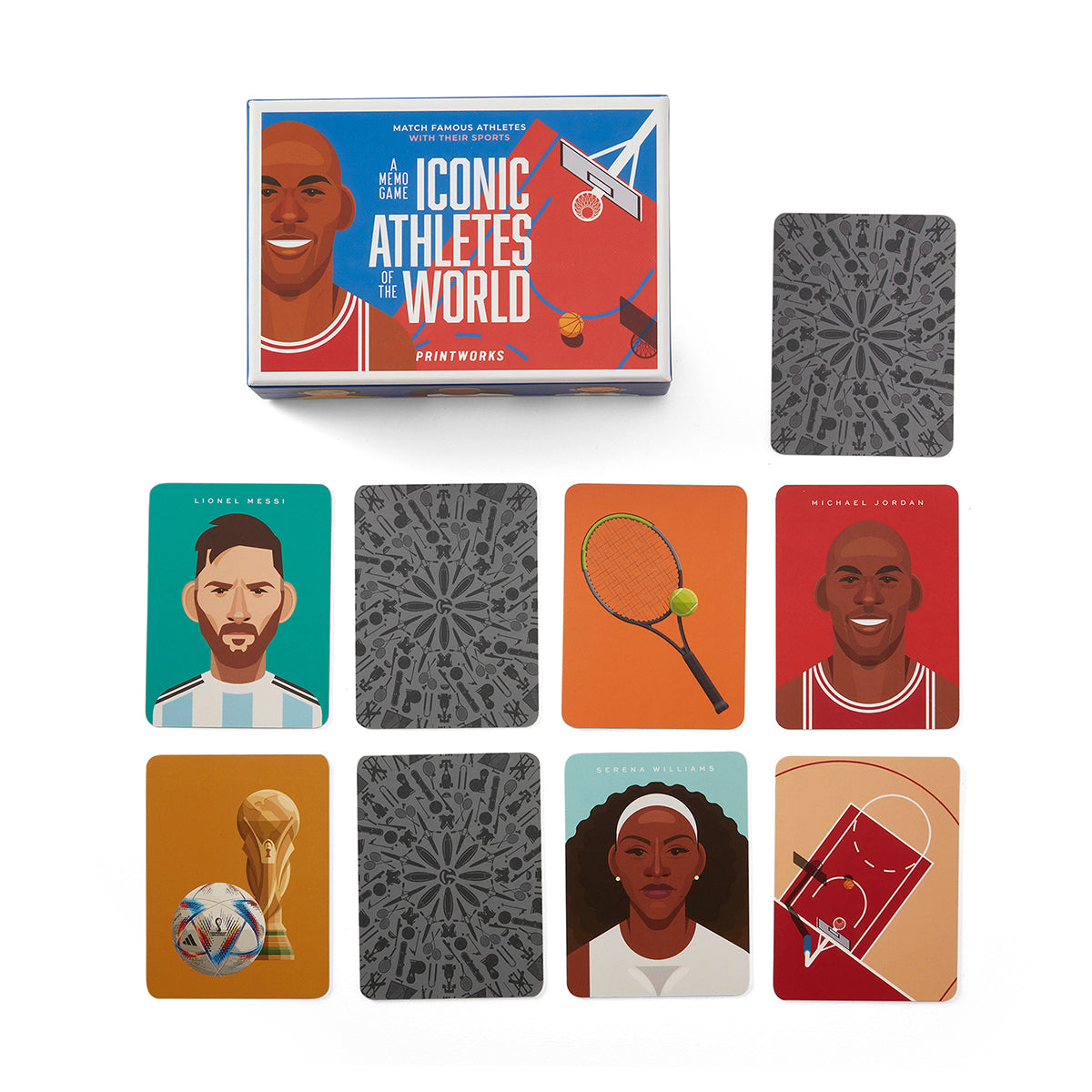 Printworks Card Game Iconic Athletes of the World