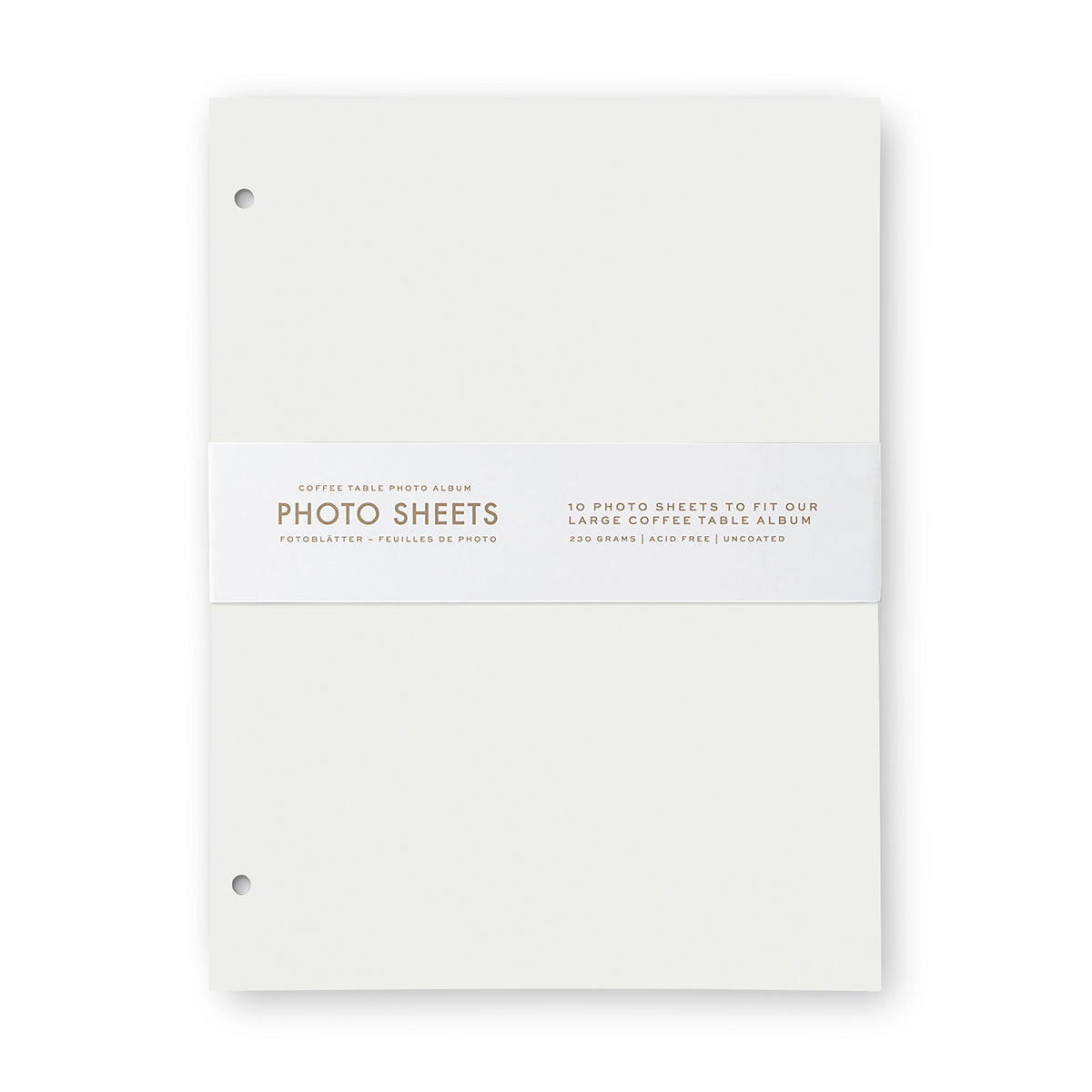 Photo Album Refill Sheet (pk of 10) - White