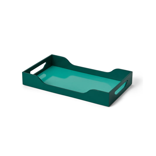 Printworks Swell Lacquered Tray M Turquoise