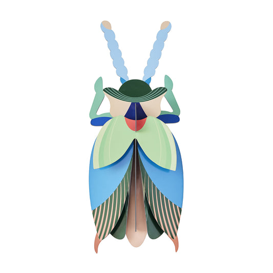 Studio Roof Wall Art Beetles (A4) Emerald Beetle