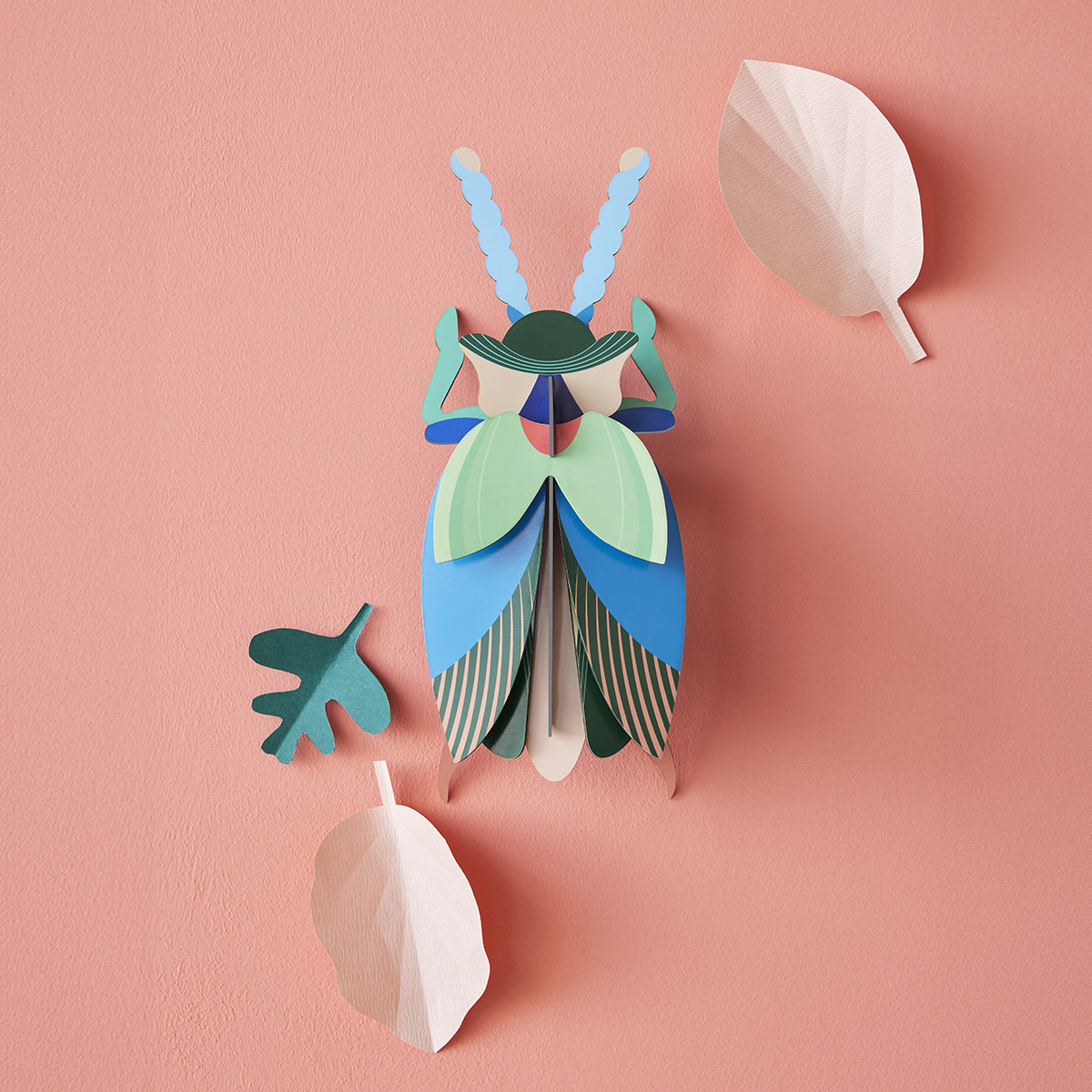 Studio Roof Wall Art Beetles (A4) Emerald Beetle