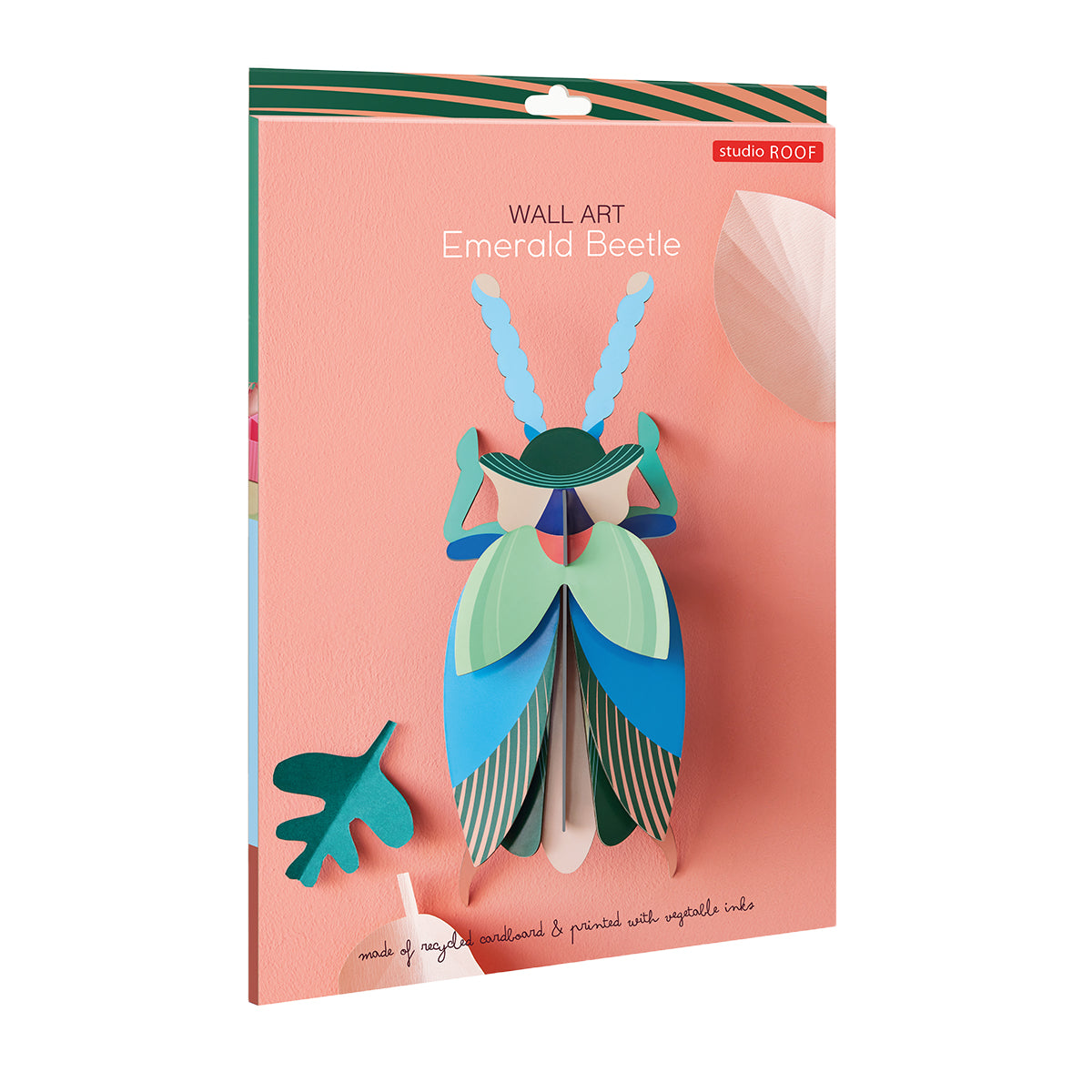 Studio Roof Wall Art Beetles (A4) Emerald Beetle